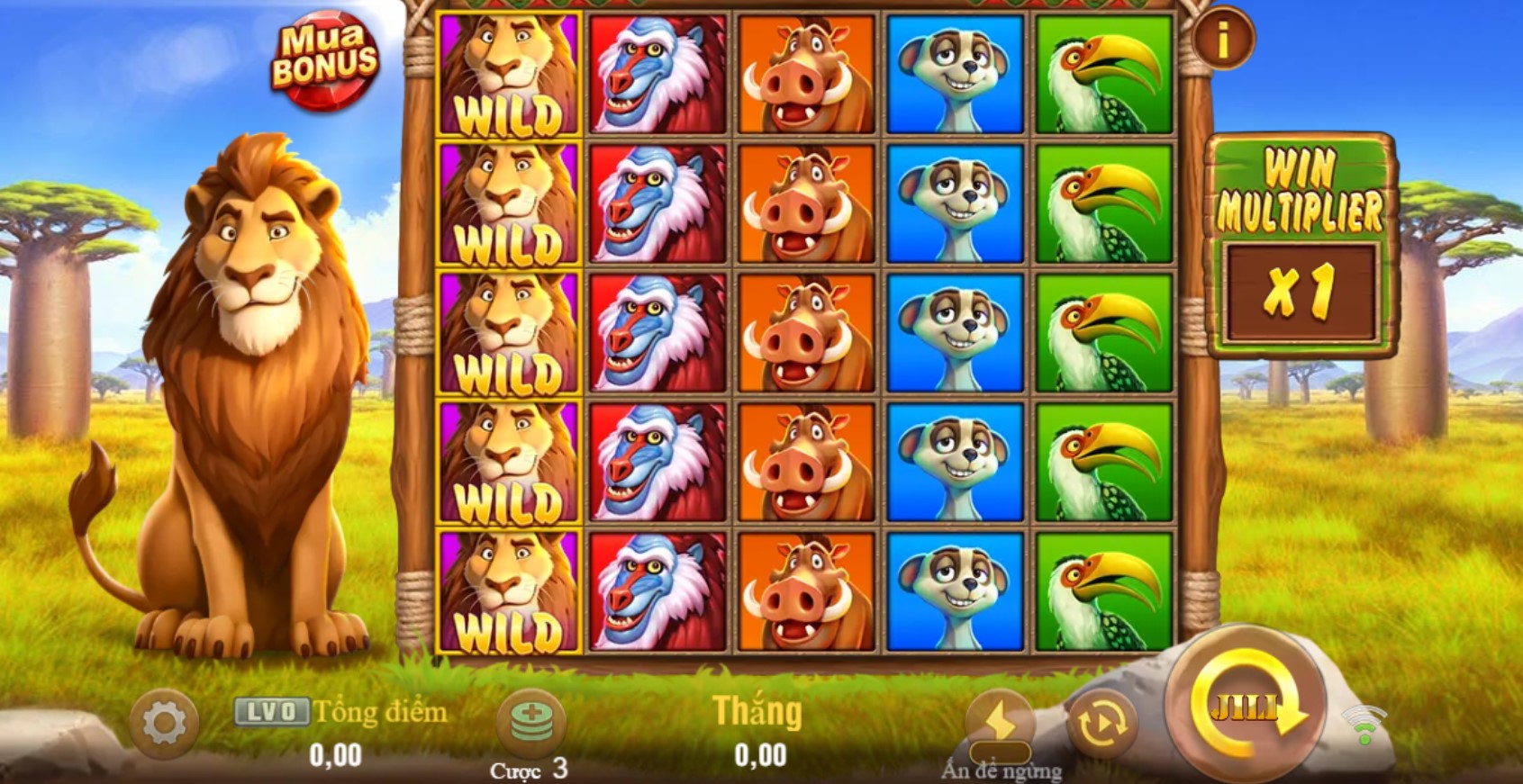 Biểu tượng trong Nổ hũ Bí ẩn Safari