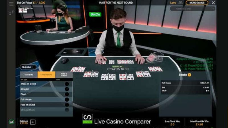 Poker Livestream 999bet cá cược minh bạch