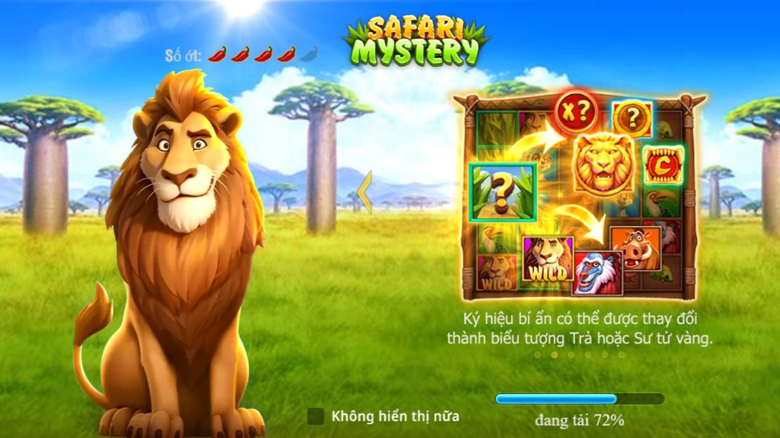 Nổ hũ Bí ẩn Safari lấy cảm hứng từ vùng đất châu Phi hoang dã