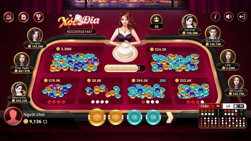 Xóc đĩa MD5 giao diện hiện đại kèm nhiều tính năng ưu việt