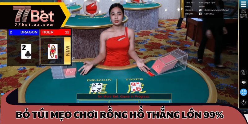 Rồng Hổ 77BET 3 Bỏ túi mẹo chơi Rồng Hổ thắng lớn 99%